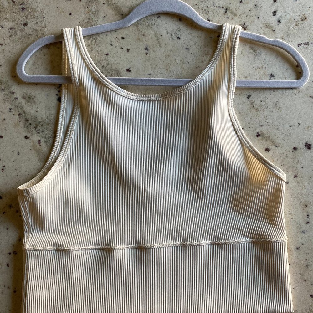 Lululemon Cream Pivot Tank Size 10